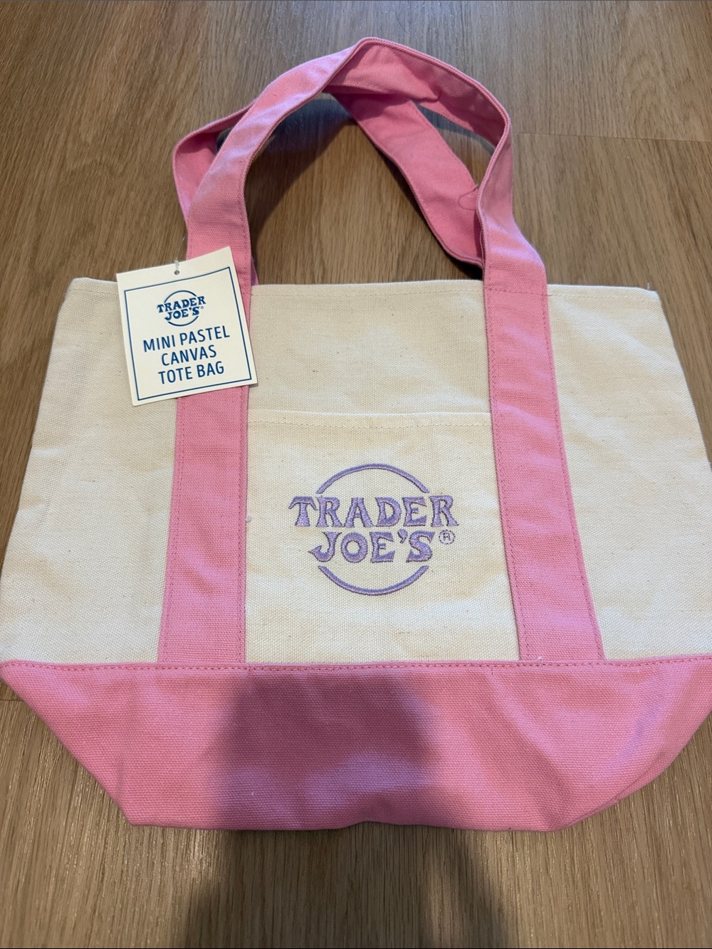 NWT Trader Joe’s Pink Mini Tote